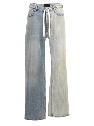 BALENCIAGA MULTICOLOR FIFTY-FIFTY JEANS