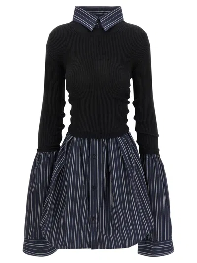 BALENCIAGA MULTICOLOR LAYERED TROMPE LIL SHIRT SWEATER