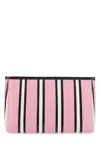 BALENCIAGA MULTICOLOR LEATHER BARBES CLUTCH