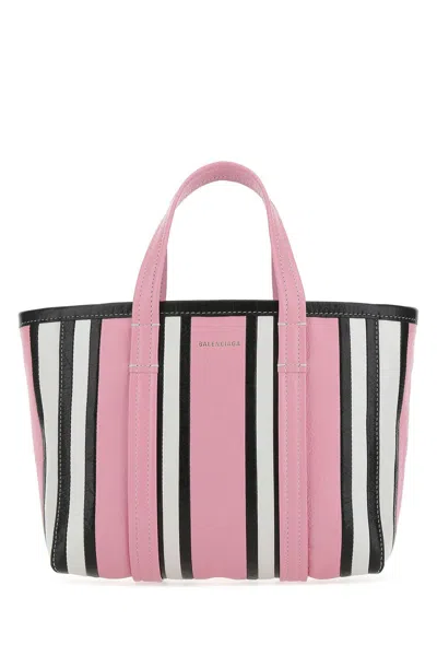 Balenciaga Multicolor Leather Small Barbes Shopping Bag In 5960
