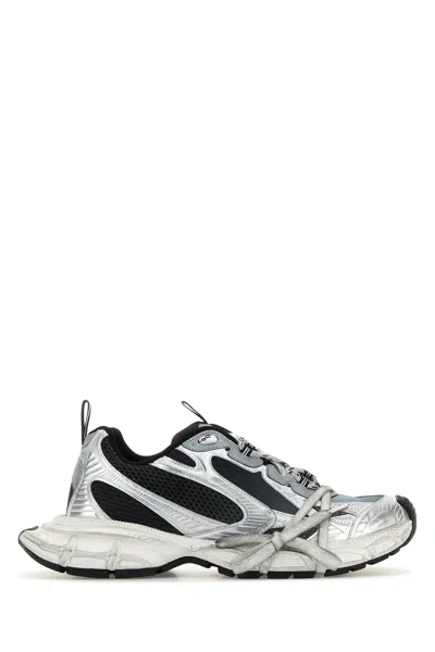 Balenciaga Multicolor Mesh And Rubber 3xl Gradient Sneakers In Gray
