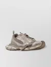 Balenciaga Men '3xl' Grey Low Top Sneakers With Logo Detail In Tech Fabric Man In Gray
