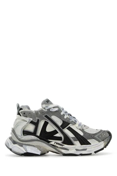 Balenciaga Dynamic Multicolor Runner Sneakers With Chunky Silhouette