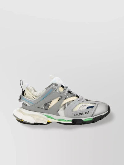 Balenciaga Multicolor Sneakers With Synthetic Leather And Fabric In Grey