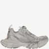 Balenciaga 3xl Mesh Summer Sneakers Shoes In Whitesilver