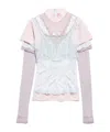 Balenciaga Multicolored Layered Blouse In White