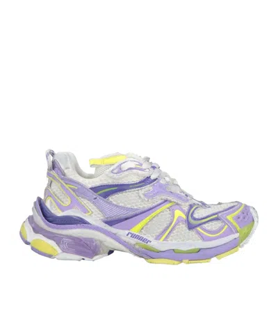 Balenciaga Multi-colored Platform Sneakers In Purple