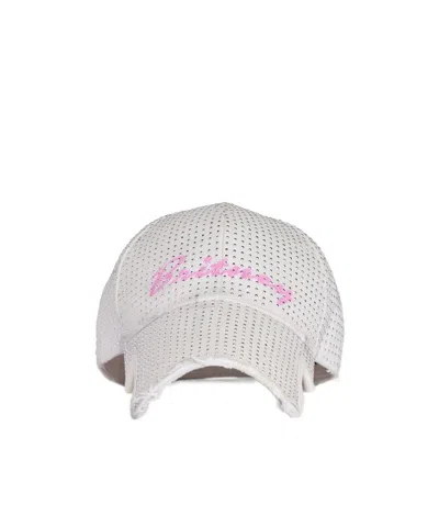 Balenciaga Music  Britney Spears Series Cap In Dirty White/pink