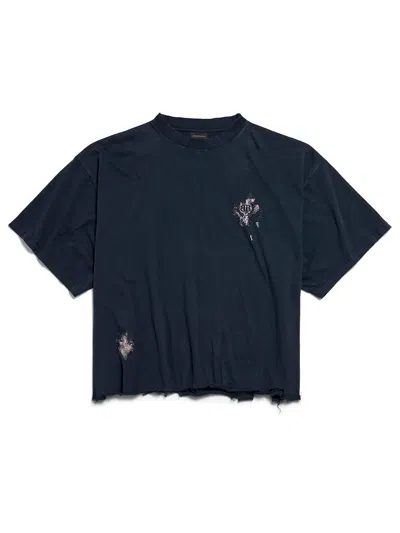 Balenciaga Nail Polish Cropped T-shirt
