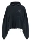 Balenciaga Distressed Nail Polish Hoodie With Front Pocket