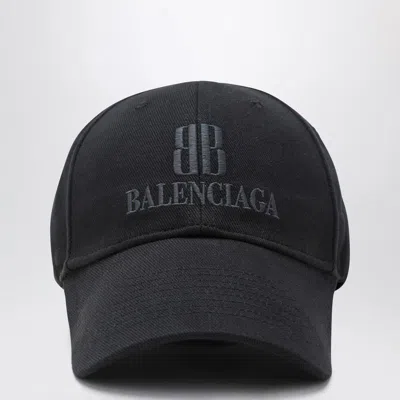 Balenciaga Nano Bb Black Baseball Cap Men