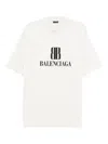 Balenciaga Nano Bb T-shirt Medium Fit In White