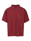 Balenciaga Crewneck Shirt With Nano Bb Style In Red