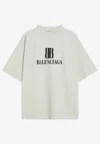 Balenciaga White Nano Bb Medium Fit T-shirt In White