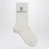 Balenciaga Nano Bb Socks In White Cotton Blend In White