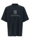 Balenciaga Cotton Distressed Oversized Crew Neck T-shirt In Black