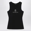 Balenciaga Women Logo Tank Top In Black