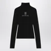 Balenciaga Black Viscose Knitwear In Black