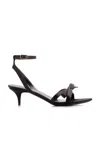 Balenciaga Nano Bow-detailed Satin Sandals