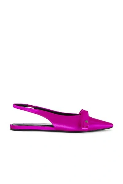 Balenciaga Nano Bow Slingback In Pink