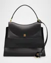 Balenciaga Nano Flap Leather Top-handle Bag In Black