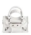 Balenciaga Small Le City Arena Storico Leather Bag In White