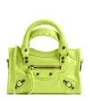 Balenciaga Nano Leather Le City Top-handle Bag In Yellow