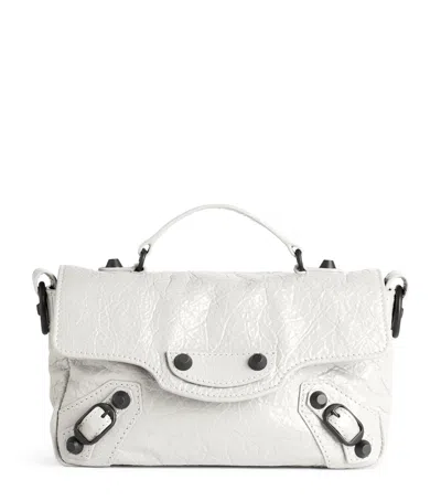 Balenciaga Nano Leather Le City Top-handle Bag In White