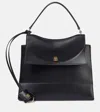 Balenciaga Medium Nano Leather Shoulder Bag In Black