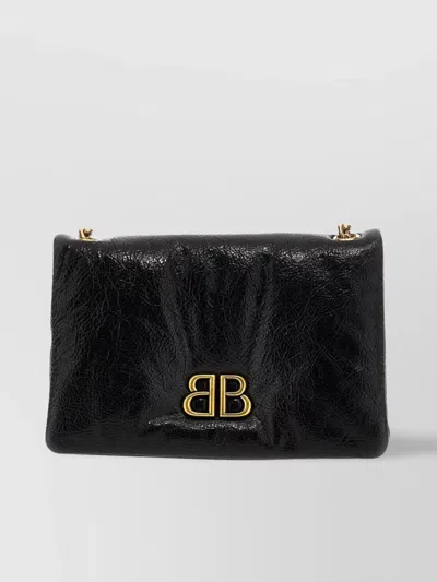Balenciaga 'nano Monaco' Crossbody Bag In Black