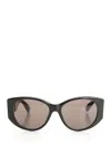 Balenciaga Geometric Frame Sunglasses In Black