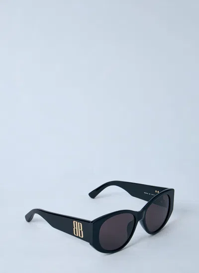 サングラス Balenciaga Black Acetate Nano Round Sunglasses Women's Nano Round Sunglasses in Black | Balenciaga US