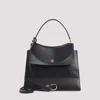 Balenciaga Medium Nano Leather Shoulder Bag In Black