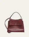 Balenciaga Nano Smooth Leather Top-handle Bag In Dark Burgundy