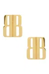 Balenciaga Nano Stud Earrings In Gold