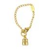 Balenciaga Nano Thin Bracelet In Gold