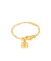 Balenciaga Nano Thin Bracelet  In Gold