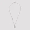 Balenciaga Delicate Chain Link Pendant Necklace In Silver