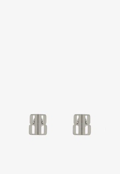 Balenciaga Nano Xs Bb Logo Stud Earrings