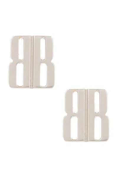 Balenciaga Nano Xs Stud Earrings In Metallic