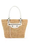 Balenciaga Natural Le City Small Tote In Sand