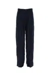 Balenciaga Men Wool Tailored Pants In Blue