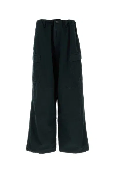 Balenciaga Men Navy Blue Cotton Cargo Pant