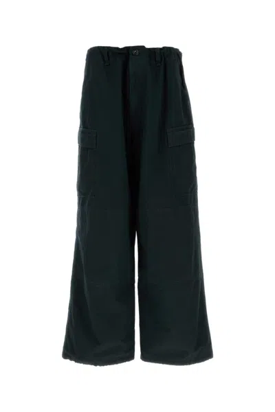 Balenciaga Men Navy Blue Cotton Cargo Pant