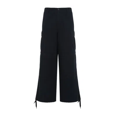 Balenciaga Navy Blue Cotton Cargo Pant