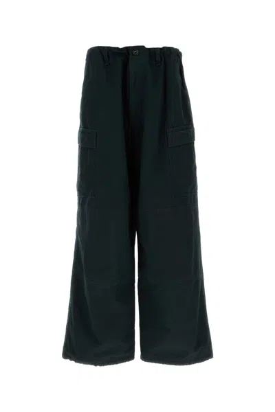 Balenciaga Men Navy Blue Cotton Cargo Pant