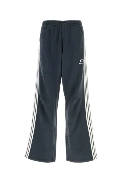 Balenciaga Men Blue Loop Sports Icon Baggy Sweatpants