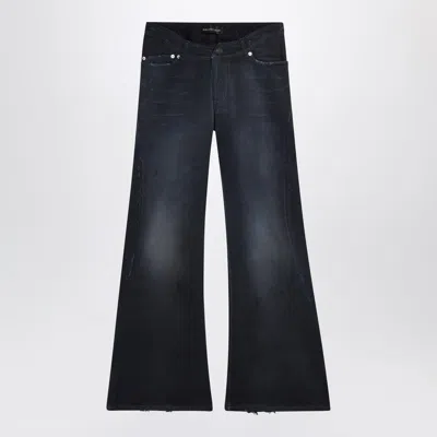 BALENCIAGA BALENCIAGA NAVY BLUE JEANS WITH CURVED WAIST WOMEN