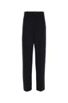 Balenciaga Oversized Tailored Trousers In Navy Blue