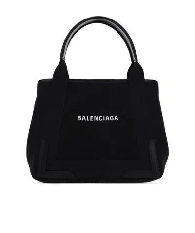BALENCIAGA BALENCIAGA NAVY CABAS TOTE BAG